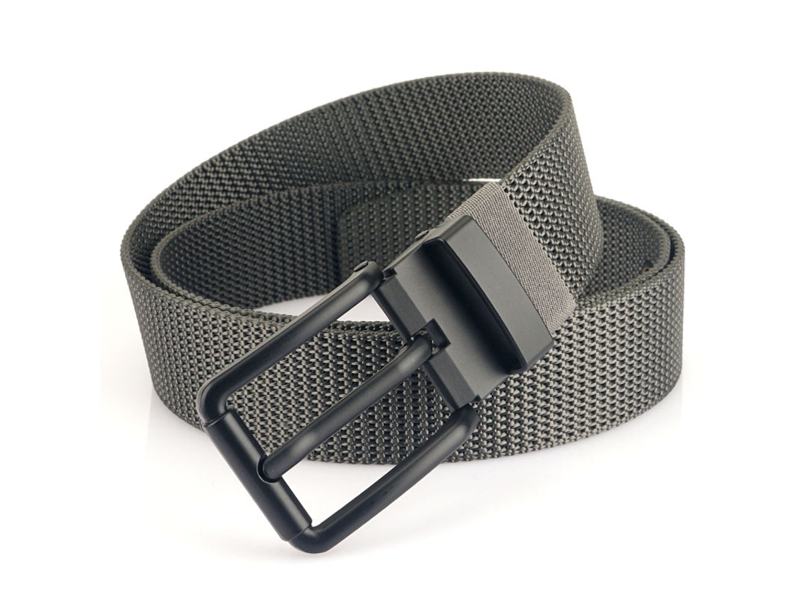 Cinto de Nylon Masculino Casual com Fivela 2023 Moda Cinto de Viagem Durável Resistente Ao Desgaste Cinza de Secagem Rápida