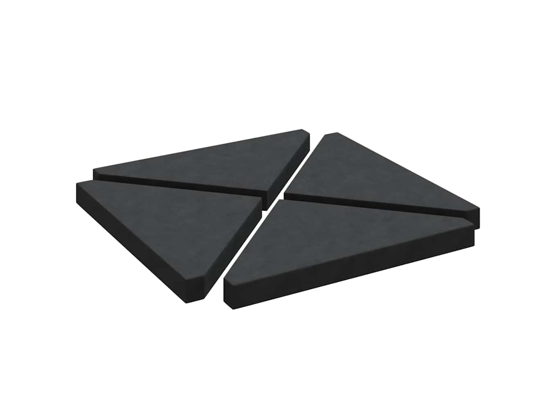 Umbrella Weight Plate, Umbrella Weight Plates Vidaxl Preto Granito (n/a)
