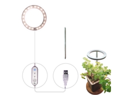 Lâmpada Led de crescimento para plantas, espectro completo, 5V, 53.55lm/w, com interruptor de tempo