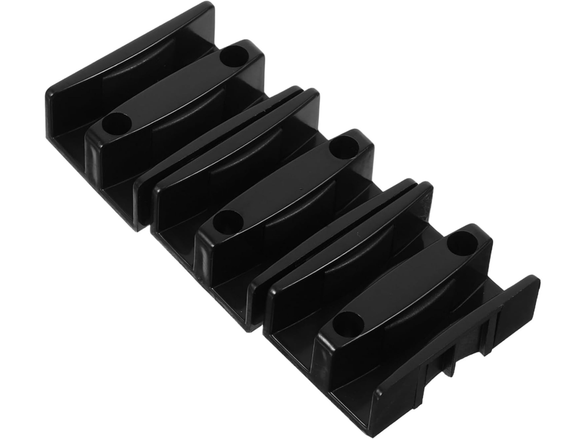 Batentes Anti Balanço Sewacc Para Portas De Correr Banheiro, Conjunto De 3 Peças Em Plástico Preto, Compatíveis Com