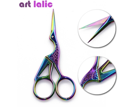 1pc Classic Camaleão Crane Bird Tesoura Aço Inoxidável Manicure Cortador Removedor Tesoura Art Lalic