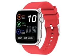 (vermelho) Smartwatch Com Tela Quadrada Ips De 1,81 Polegadas, Monitoramento De Frequência Cardíaca/oxigenação Sanguínea/pressão Arterial.
