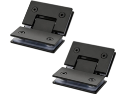 2 Peças De Clipes Aço Inoxidável Para Portas Armário Vidro, Resistentes À Corrosão, Dobradiças Para Portas De Box Vidro