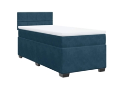 Box Spring Bed, Box Spring Beds Vidaxl Azul Veludo (90 X 200 Cm)