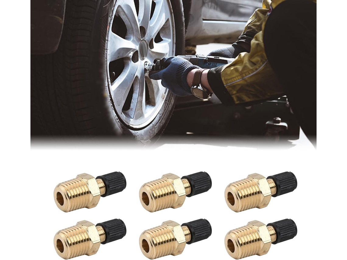 Conjunto De 6 Válvulas De Tanque De Latão Npt De 14 Polegadas, Rosca Macho, Dreno De Ar, 150 Psi