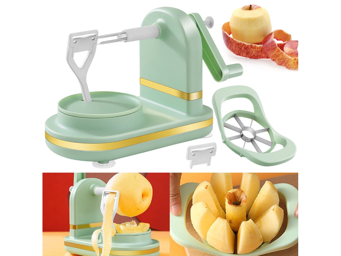 Descascador de Maçãs, Fatiador de Maçãs em Aço Inoxidável, Cortador de Maçãs Giratório Ajustável, Teyin SUNNY SPACES