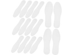 20 Pares De Palmilhas Respiráveis E Absorventes Papel, Substituíveis, Para Caminhadas E Corridas, Brancas, Tamanho 39