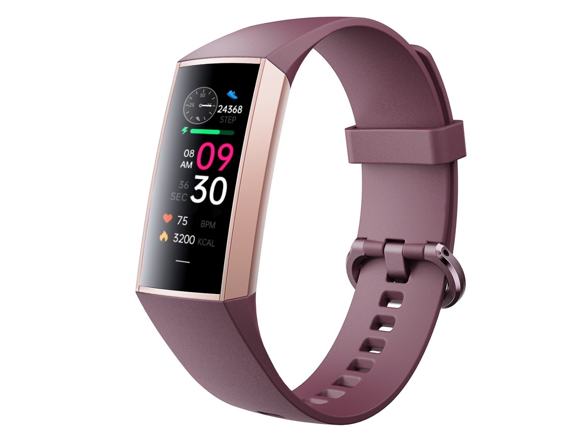 O Smartwatch Possui Tela Amoled De 1,1 Polegadas E Monitor De Frequência Cardíaca.