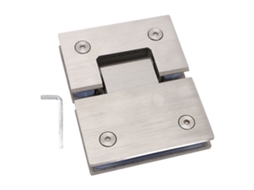 Dobradiça para Porta de Chuveiro de Vidro sem Moldura (abertura e data de 180 graus, capacidade de carga de 120 lbs.)