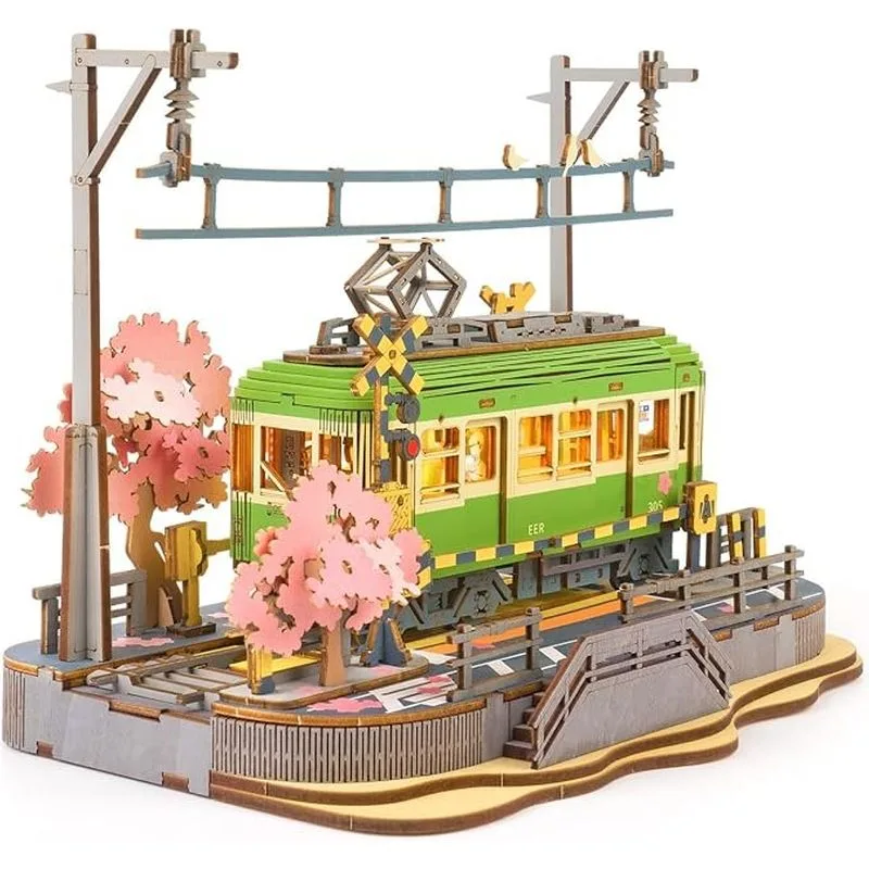 Robotime Rolife Sakura Journey Bonde Modelo TGS02 MADNESSTOYS