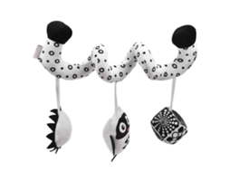 Mali brinquedo Espiral para Berço de Pelúcia com Campainha Hanging Toy para Carrinho e Berço