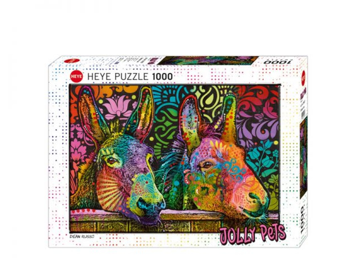 Puzzle 1000 peças Jolly Pets Donkey Love (Idade minima recomendada: 14 anos)