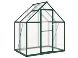 Maison Exclusive - Estufa Com Estrutura De Base 169x114x195 Cm Alumínio Verde