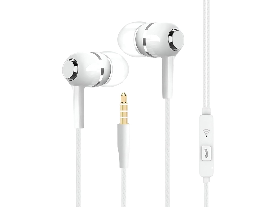 Auricolari In Ear Con Cavo, Jack Da 3, 5mm Con Microfono, Suono Ad Alta Fedeltà Con Cavo, Per Allenamento, Attrezzatura