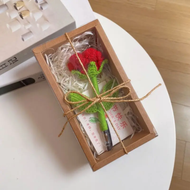 Vasos de Flores Feitos À Mão em Crochê, Flores de Crochê, Decoração para Casa MDUG