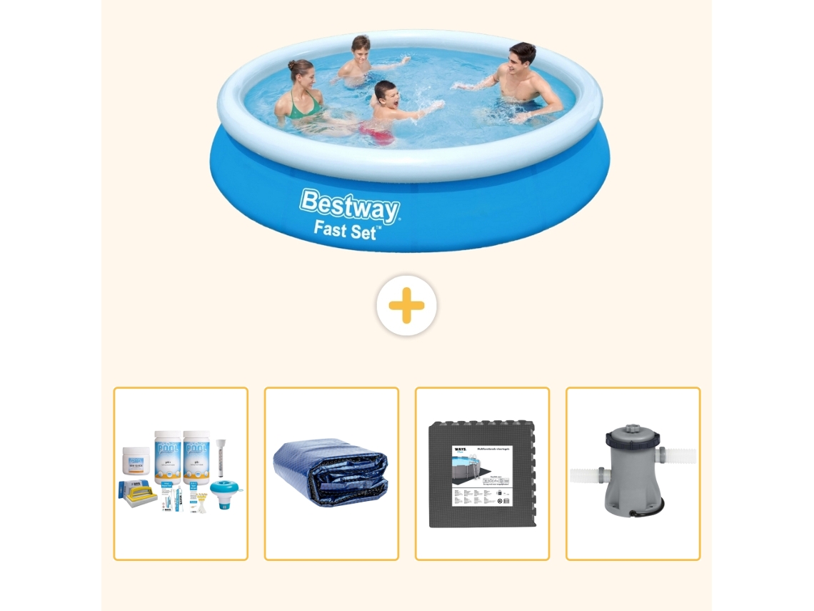 Bestway Piscina Bestway Fast Set Redonda - 244x61 Cm - 5-peças S59