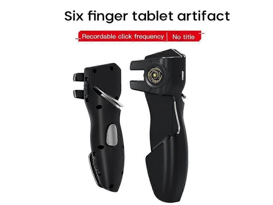 Controle de joystick YURU Ak pad8k, 6 dedos, para PUBG, gatilhos L1 R1, ajustável, silicone, anti derrame