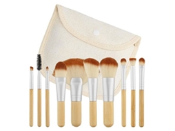 Conjunto de pincéis de maquiagem de bambu 4 unidades TOOLS FOR BEAUTY