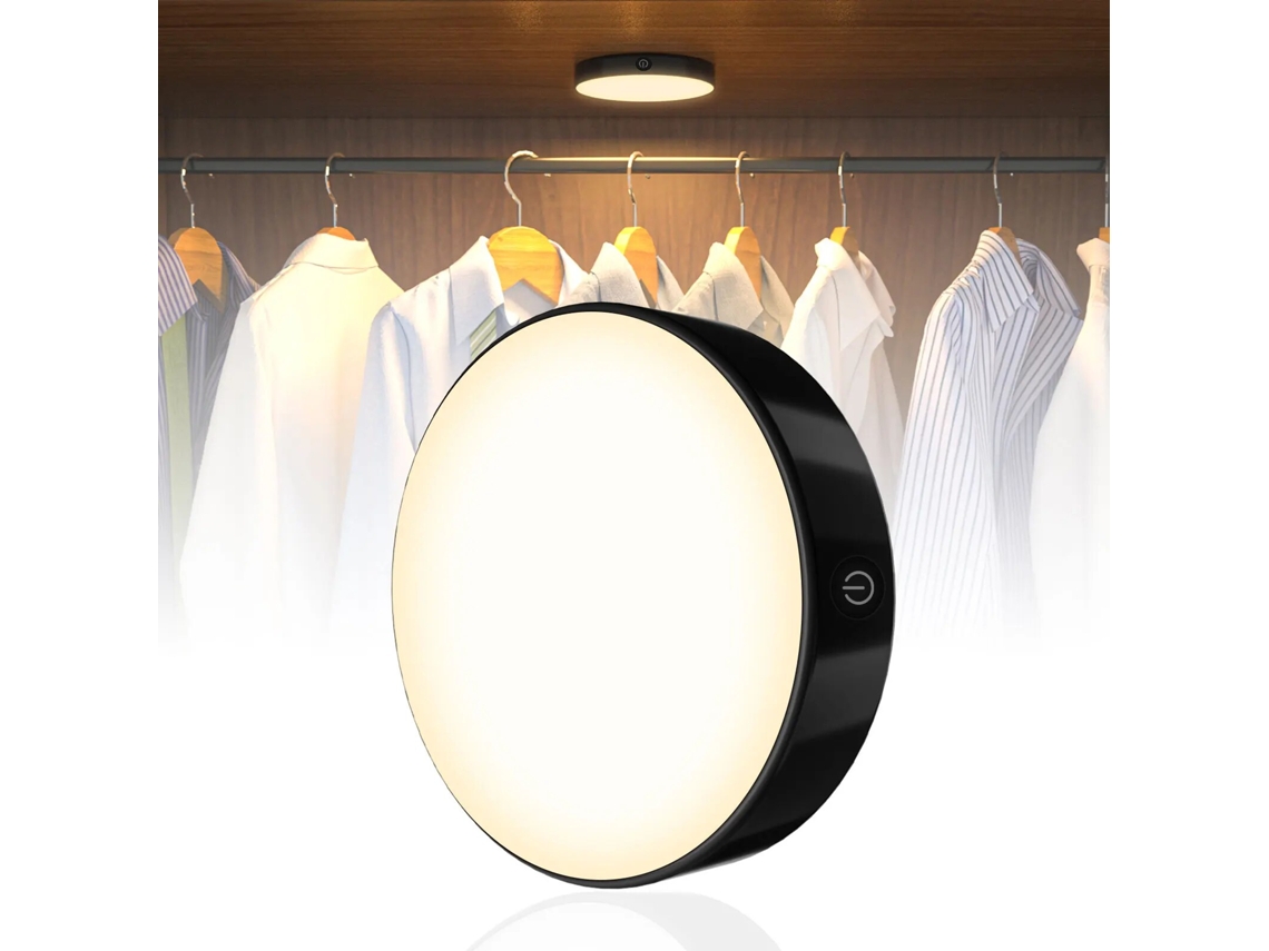 (1 Luz Quente) Luz Noturna Led Recarregável E Ajustável Com Bateria Integrada De 1000mah, Portátil.