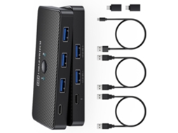 Hub Usb Multidispositivos Com Comutação 3.0 Para Conectividade Dupla