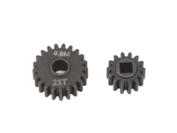 Engrenagem Redutora De Aço Preto 0.8m 14t 21t Para Carro Rc Axial Capra Scx10 Iii 1/10