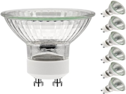 Lurelia Pacote com 6 Lâmpadas Halógenas GU10 35W AC230V 2700K, Brancas, Quentes, Reguláveis, 2 Pinos, para Uso Doméstico