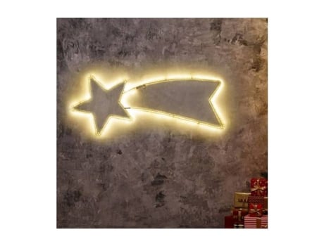 Flash Luminoso Filamento Estrela 288 Led Branco Quente 100cm Ip44 24v Lotti