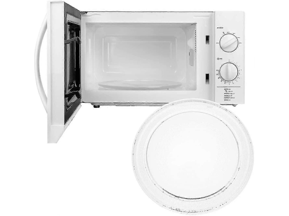 Prato De Vidro Universal Para Micro-ondas Com Suporte Giratório, 245 Mm/24,5 Cm/9,65 Polegadas