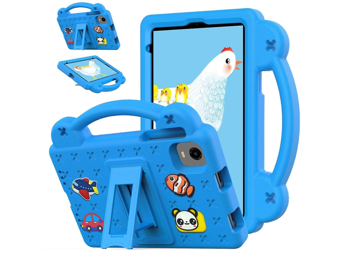 Capa infantil de EVA à prova de choque com suporte e alça para tablet da Webake
