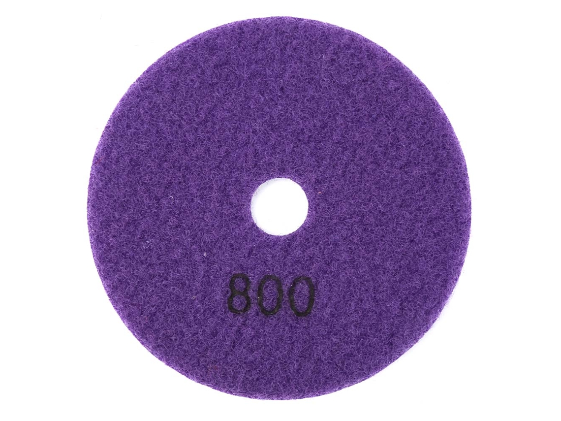 Disco de Polimento Diamante 4 polegadas para Granito, Mármore, Lixa Molhada 800