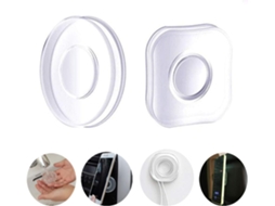 Conjunto De 2 Almofadas De Nanogel Com Velcro Sem Costura, Multifuncionais, Laváveis ​​e Reutilizáveis, Da Série Nano Universal.