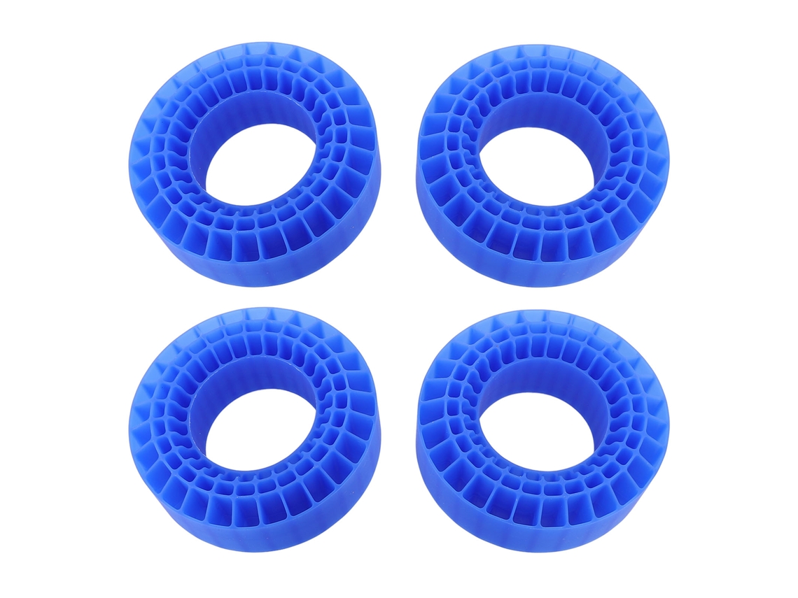 Mali 4pcs Inserto de Espuma de Pneu Rc de Silicone 3 Camadas 1.9 Polegadas para Carro Rc 1/10 Resistente À Água e Temperatura Azul
