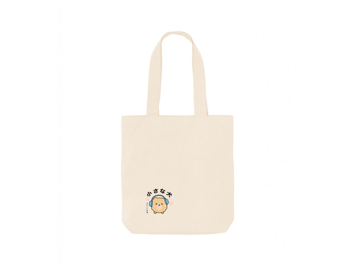 Bolsa Torc Headphones On Frame Tote Bag, Tamanho Único, Cor Natural AQUAFORGE