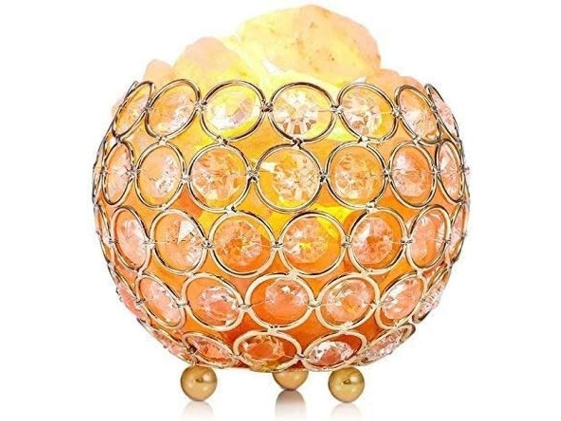 Lâmpada De Sal Himalaia Pequena Cristal Pedra Spa Yoga Luz Noturna Quarto Mesa