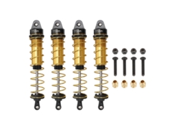 4pcs Amortecedor De Liga De Alumínio 115mm Para Carro Rc Crawler 1/10 Dourado
