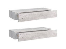 Drawer Shelf, Drawer Shelves Vidaxl Cinzeto Mdf (60 X 23.5 X 10 Cm)