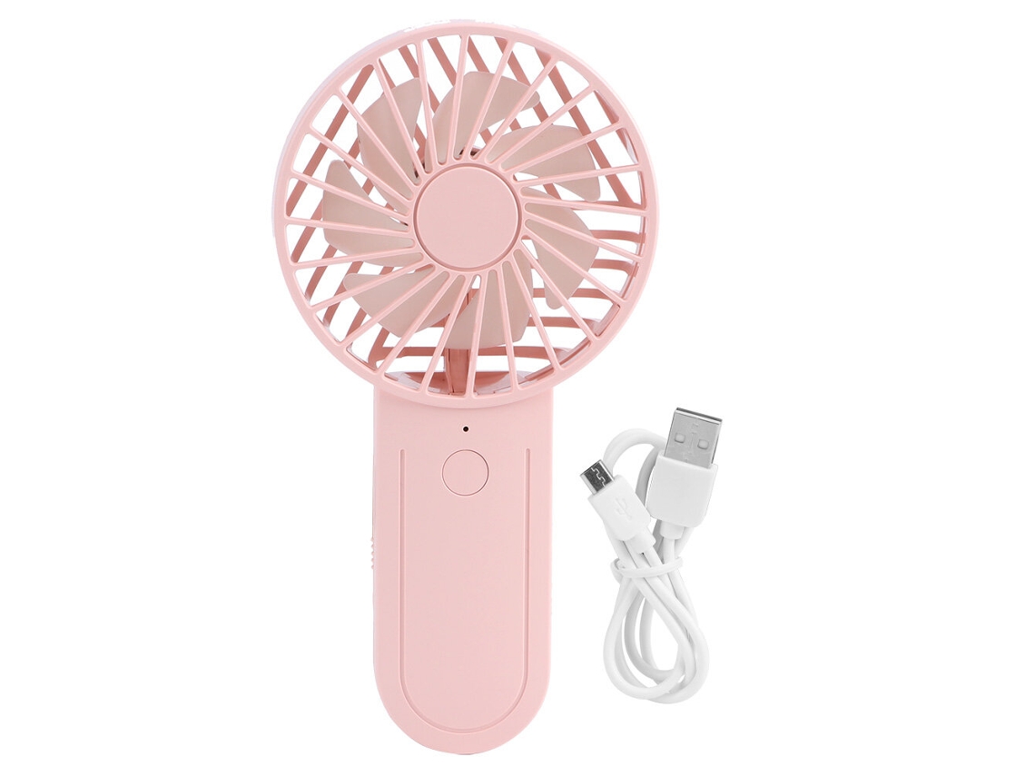 Ventilador Portátil, Mini, Carregamento Usb, Gancho Telescópico, Rosa ZYBLSSBB