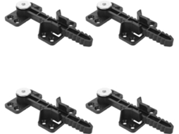 Conjunto de 4 Suportes de Plástico Serrilhados para Montagem de Sofá, com Conectores Invisíveis. SFUSHOS