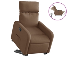 Electric Stand Up Recliner Chair, Electric Stand Up Recliner Chairs Vidaxl Marrom Tecido