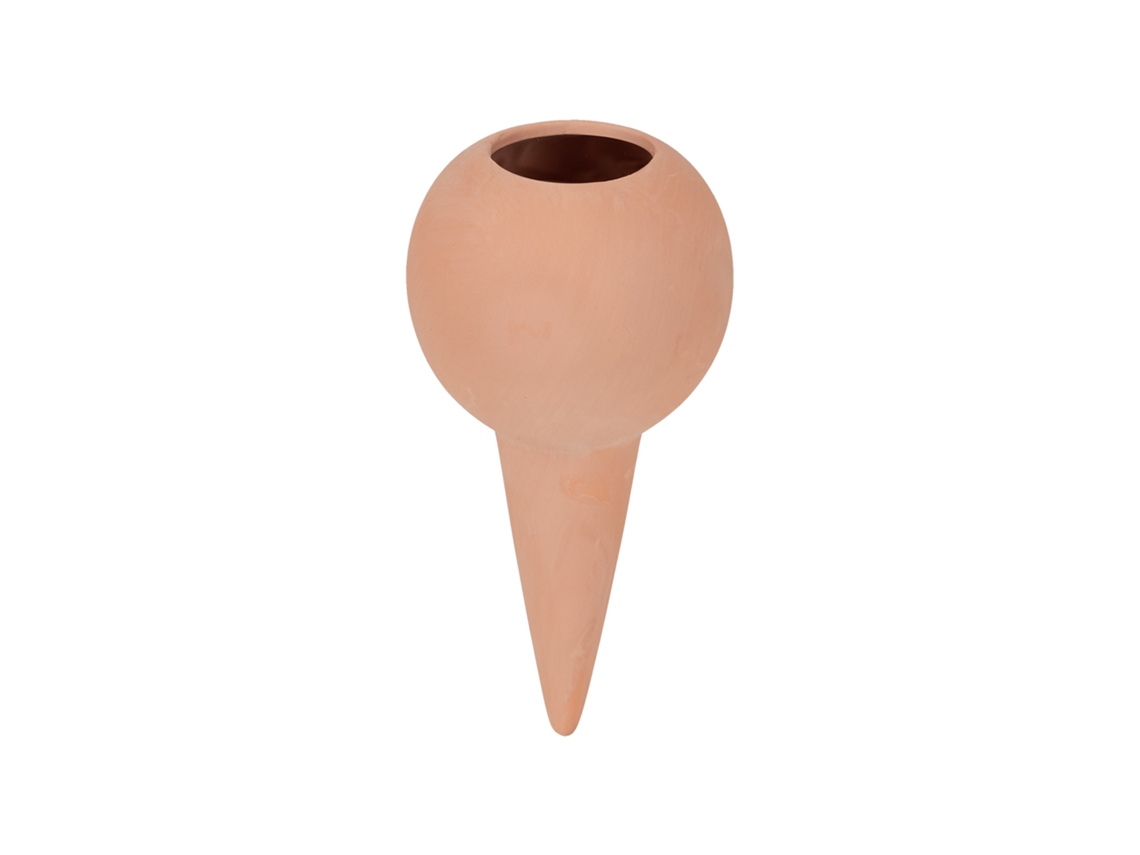 Regador Em Cone Relaxdays, 4 Unidades, Bola De Rega Para Garrafas De 1,5 L, Para Plantas E Floreiras, Terracota