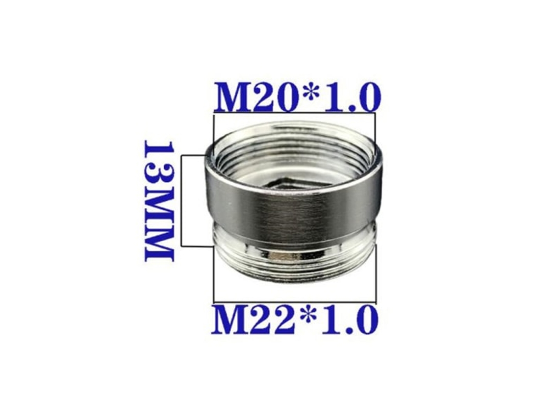 Conexão Roscada M22 Para M20 Em Aço Inoxidável Torneira De Água. Aquaforge