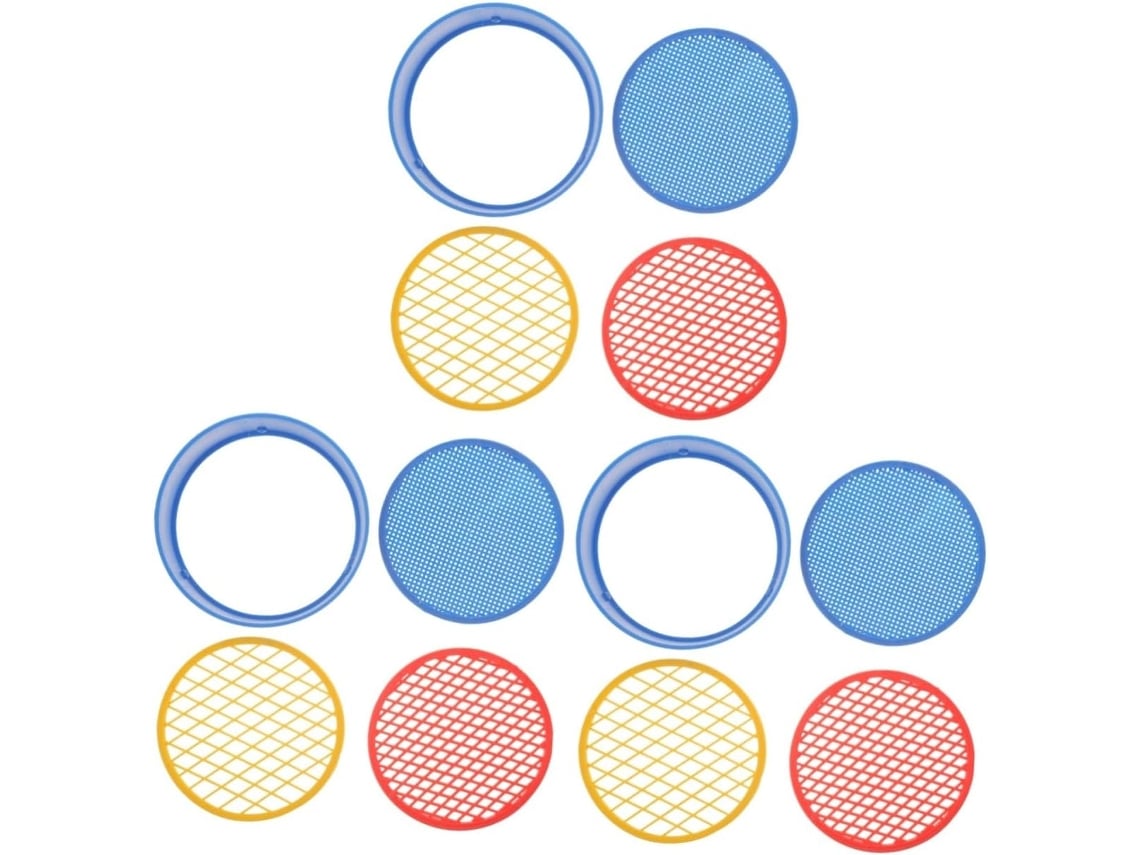 Conjunto De 9 Peneiras Manuais Para Solo Com Pedras - Ferramenta Para Jardim