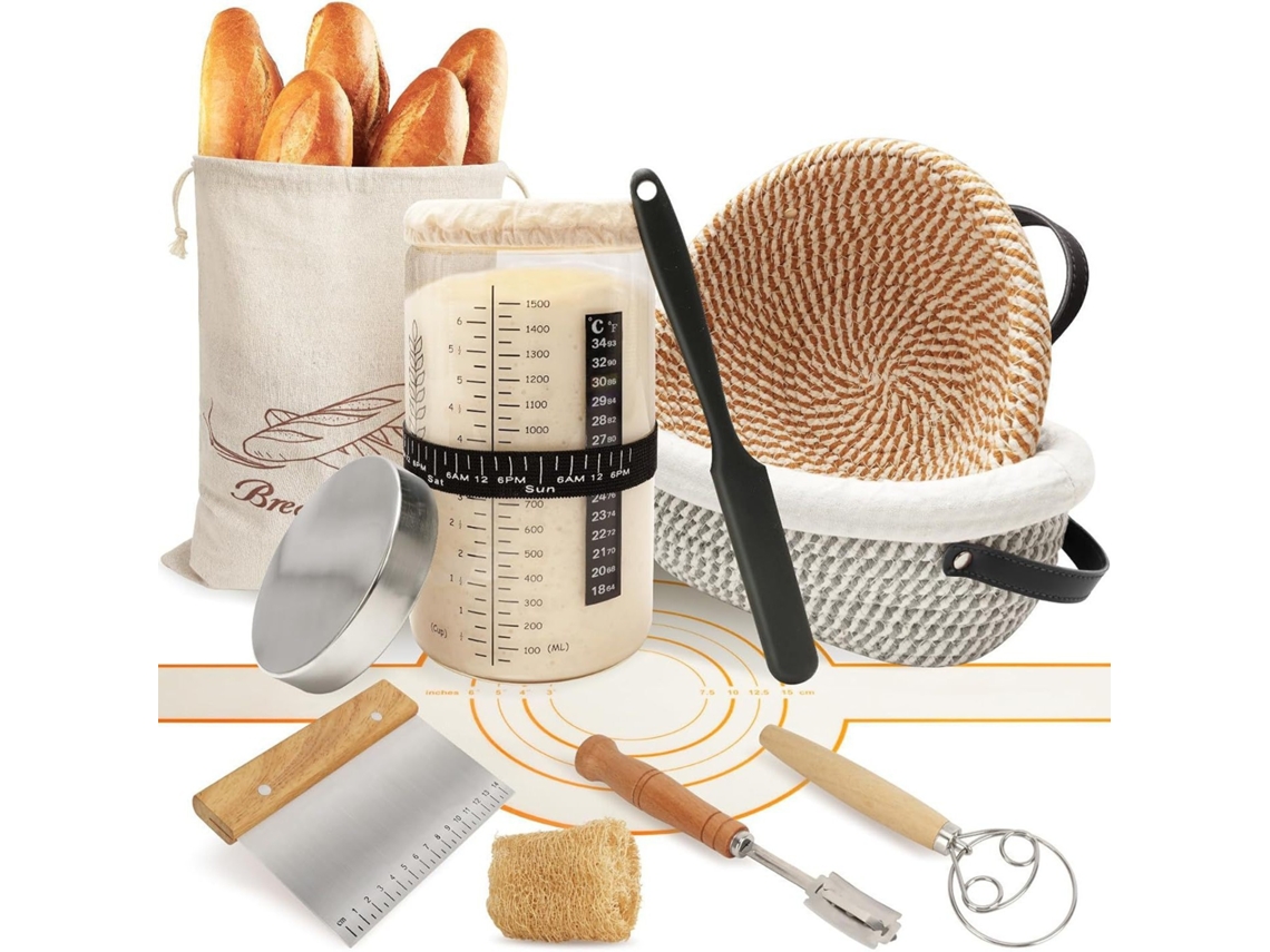 Cesto Banneton Para Pão Artesanal, Para Massa Madre, Fermentação Natural E Padaria Doméstica