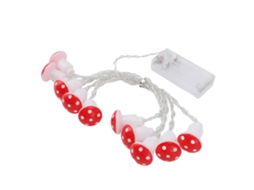 2026 luz de Cadena de Hongos 10led 6.6ft Con Batería para Jardín Tienda Sala Dormitorio Fiesta