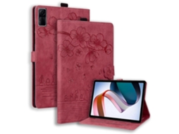 Capa de couro para tablet com estampa de gato Sakura em relevo da Webake
