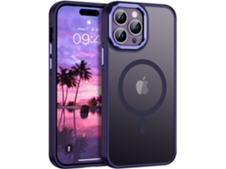 Magnetic Case For Iphone 14 Pro Max With Magsafe, Translucent Matte Back Anti-slip Shockproof Military Grade Drop Protection Cover