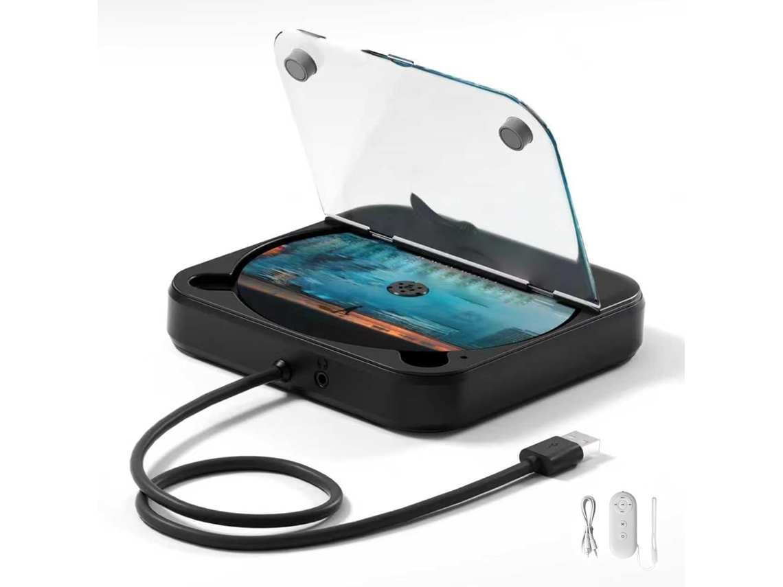 Leitor De Discos Abs Compacto Para Veículos Com Conectividade Auxiliar Usb E