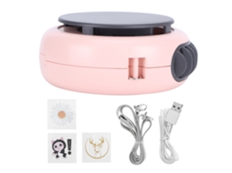 Ventilador Portátil De Pescoço Laxiscreed Com Três Velocidades E Bateria Interna Rosa