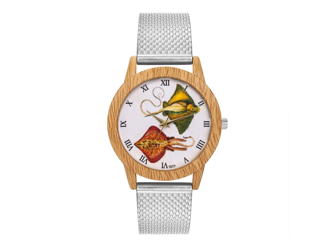 Relojes De Moda Unisex Para Homem E Mulher Relógio De Pulseira De Quartzo (prata)