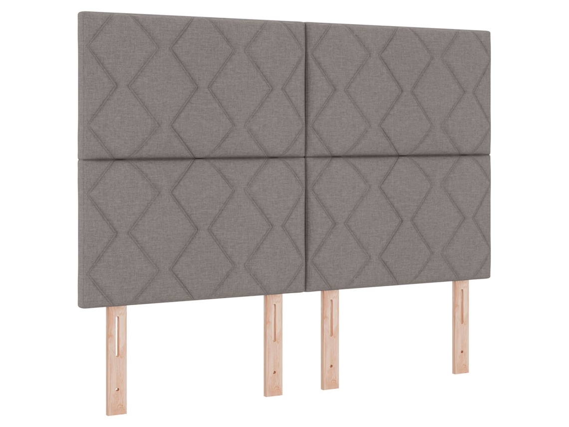 Cabeceira | Painel De Cama Cinzento-acastanhado 160 Cm Tecido